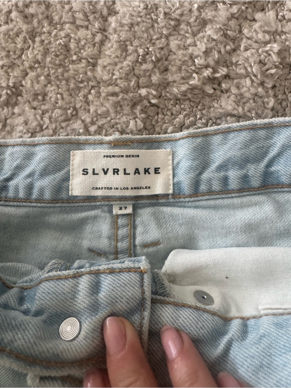 SLVRLAKE Light Wash High-Rise Women's Jeans